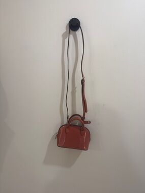 NWOT Zara Women’s Small Patent Crossbody Bag in Mauve